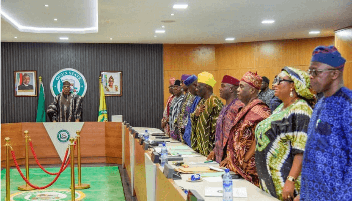 Dapo Abiodun and members of his cabinet