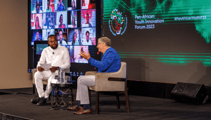 Bill Gates and Bosun Tijani