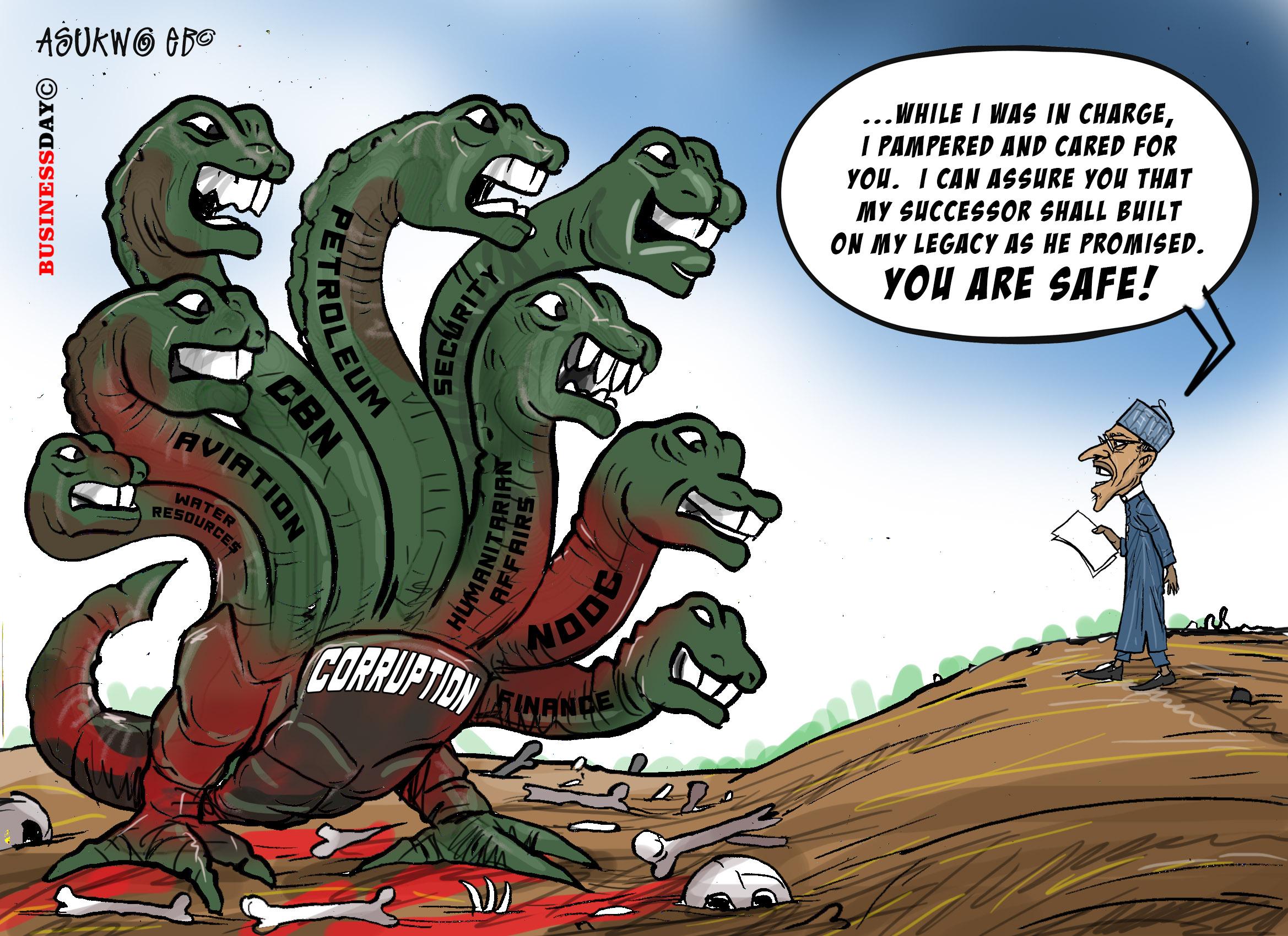 Corruption, You Are How bankrupt is Nigeria Safe!Corruption, You Are Safe!