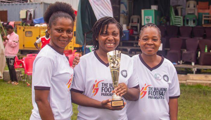 Persons with Parkinson's diesease on the football pitch