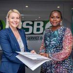 L-R: Chief Executive Officer/Managing Director, 9 Payment Service Bank, Branka Mracajac and Director of Programmes and Coordination, Lagos State Employment Trust Fund (LSETF), Omolara Adewumi, during the signing of a partnership agreement between 9PSB and LSETF at 9PSB office Lagos.