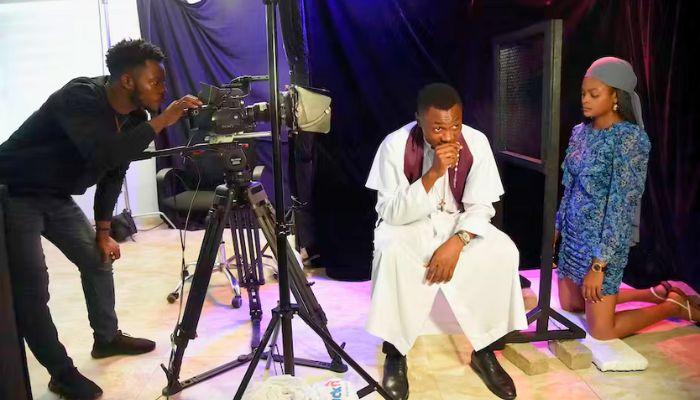 Nollywood set (Source The Conversation)