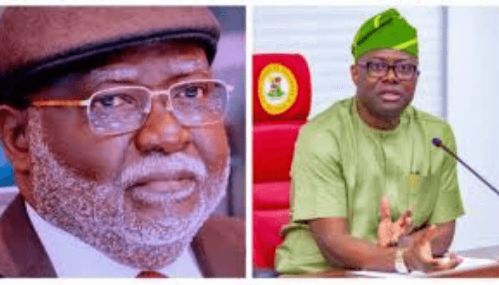 Justice Olukayode Ariwoola and Seyi Makinde