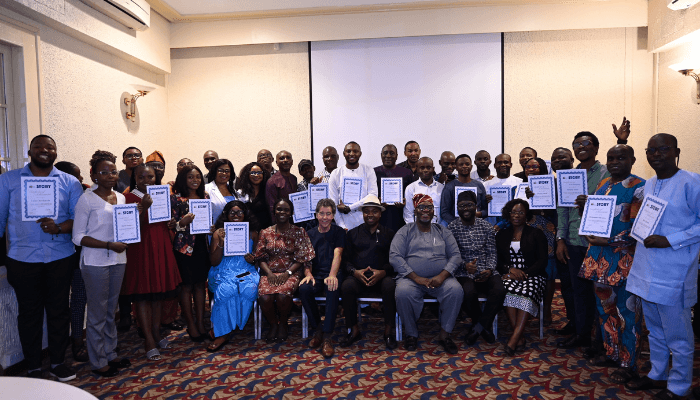 Participants at the NLNG training