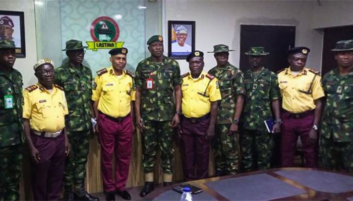 LASTMA & Nigerian soldiers [Photo Credit Channels Tv]