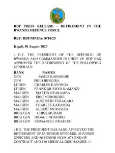 document form govt of rawnda