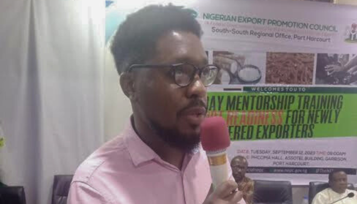 Malobi Ogbeiche, experienced exporter teaching beginners