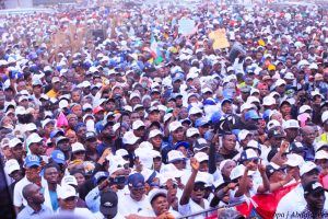 Large crowd that came to support APC and Ododo