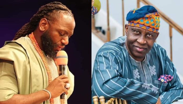 Jimmy Odukoya and Afolabi Ghandi Laoye as the Soun of Ogbomoso land