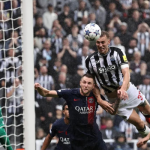 Newcastle stuns PSG 4-1 to top Champions League Group F