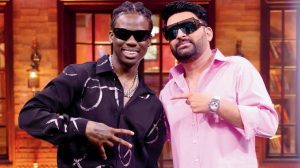 Rema with Karpil Sharma, Indian tv show host.