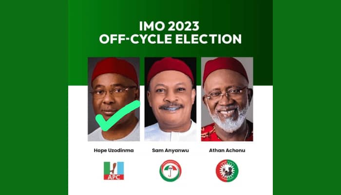 INEC declares Hope Uzodinma winner of Imo governorship election
