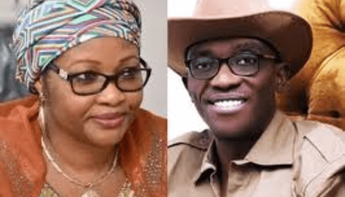 Nenadi Usman and Julius Abure