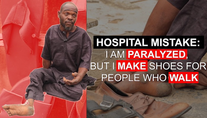 Hospital Mistake: I am paralyzed but I make shoes for people who walk
