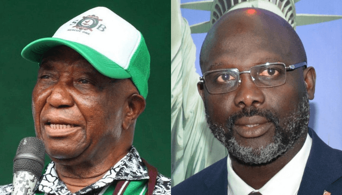 Joseph Boakai and George Weah