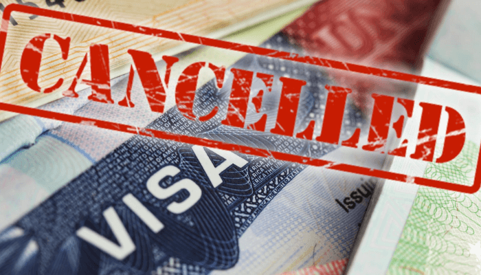 cancelled visas