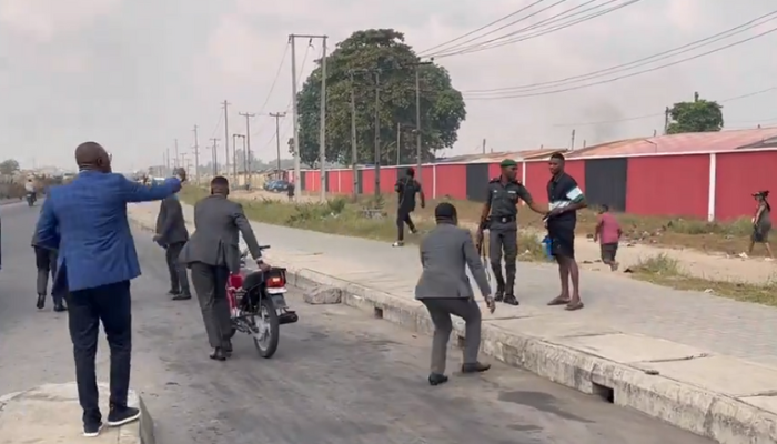 Governor Sanwo-Olu arrests Soldier in Lagos