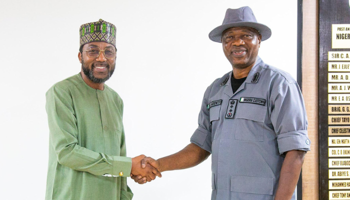 Mohammed Belo-Koko, managing director of NPA & Adewale Adeniyi, comptroller general of the NCS,