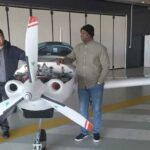 festus keyamo in hungary touching airplane