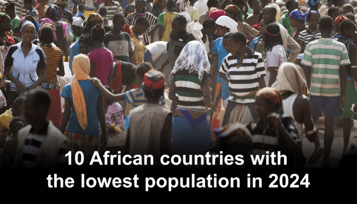 African countries with the lowest population
