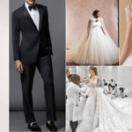 Most expensive wedding gowns and tuxedos