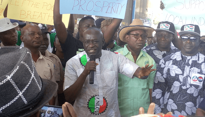 NLC protest in Plateau