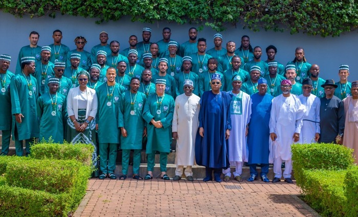 AFCON: President Tinubu confers MON awards, flat, land on Super Eagles