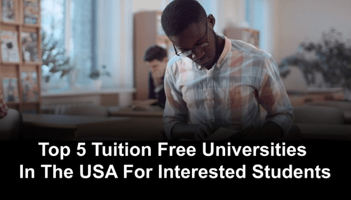 Tuition free universities in USA