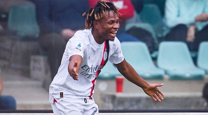 Chukwueze happy to end Serie A goal drought with Milan