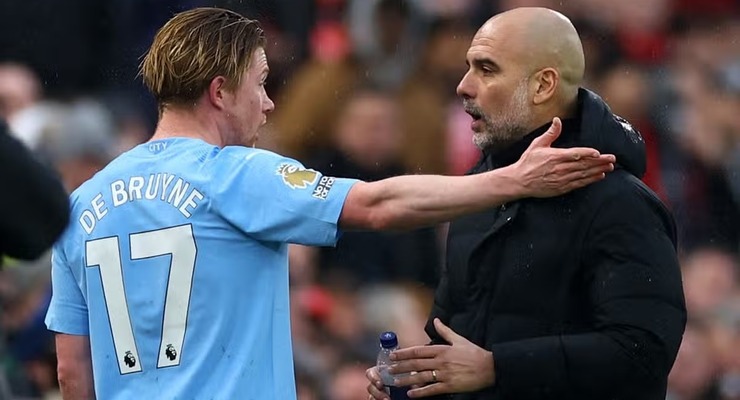 De Bruyne fumes at Guardiola as Liverpool hold Man City to draw