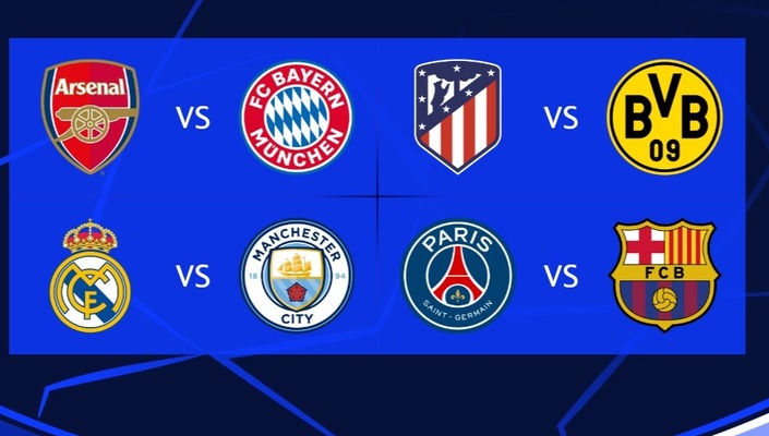 UCL Draw: Real Madrid face Man City, PSG tackle Barcelona, Arsenal get Bayern