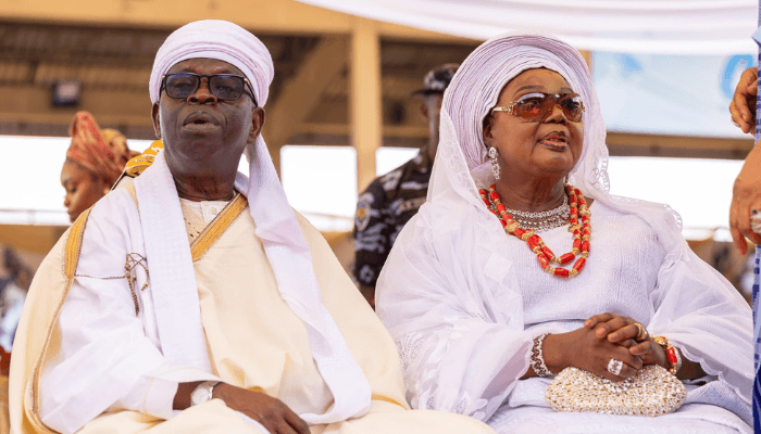 Asiwaju of Ijebu and his wife, Hajia Fatima Adegunwa