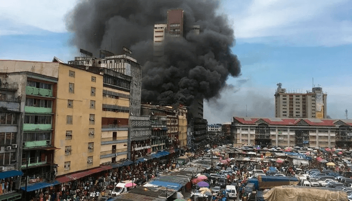 Central Lagos fire incident