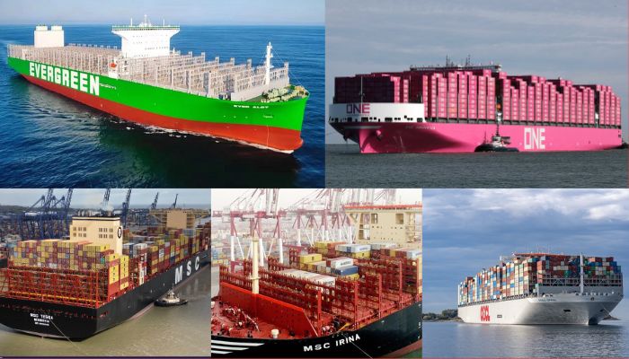 Largest container ships in the world in 2024