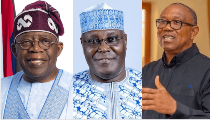 Tinubu, Atiku and Obi