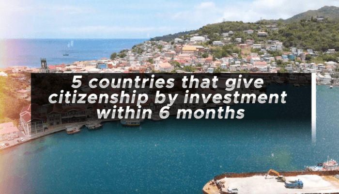 five countries that give citizenship by investment