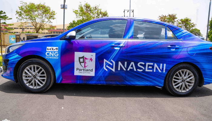 Kia hybrid CNG vehicle