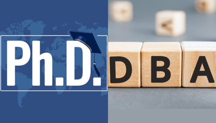 PhD versus DBA