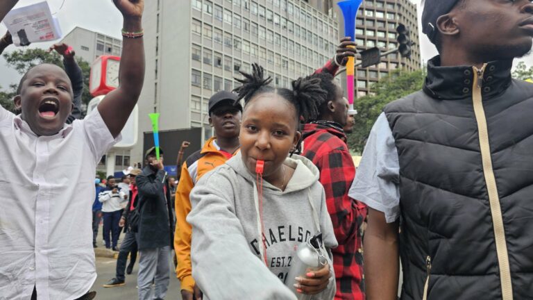 Kenyan protesters in Nairobi June 20, 2024