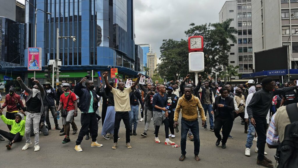 Kenyan protesters in Nairobi June 20, 2024