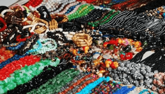 Bead making in Nigeria