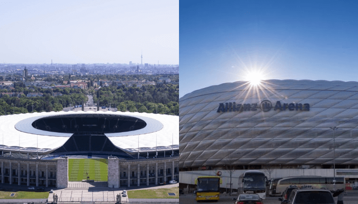 Stadiums for Euro 2024