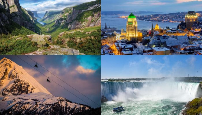 Top 5 most appreciated tourist attractions in Canada