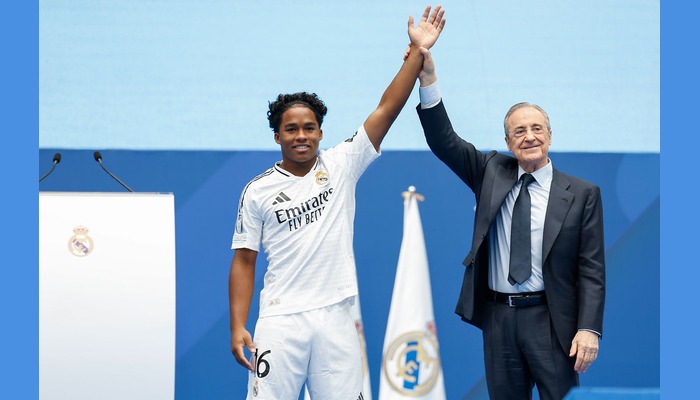 Brazil teenager Endrick unveiled as Real Madrid's new star