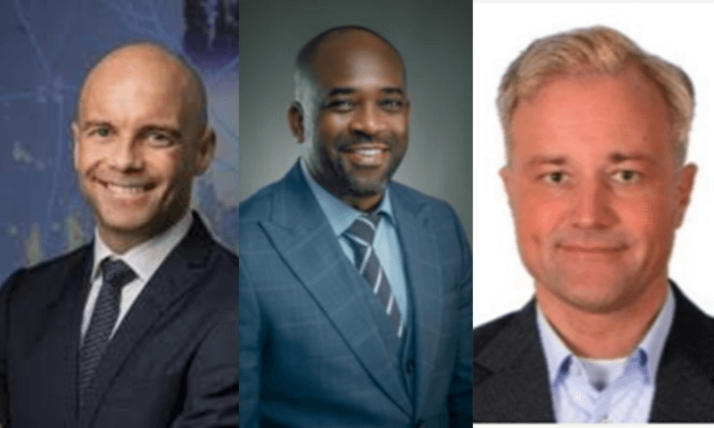 Heine Melkevik, James Ogunleye and Jordan McCrackin