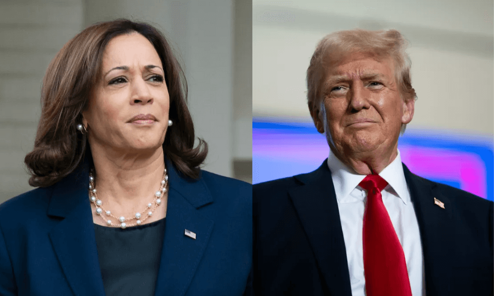 Kamala Harris and Donald Trump