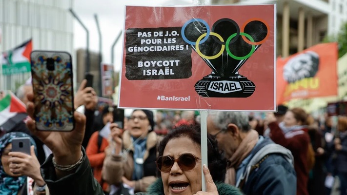 Paris 2024: Pro-Palestinian protests mar Israel's Olympic match