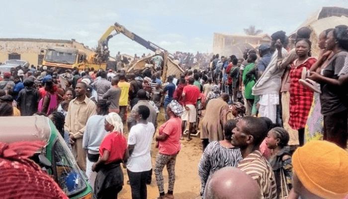 Plateau collapse school building
