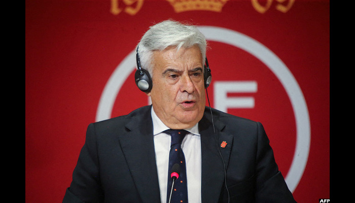 Spanish football federation president gets 2-year ban