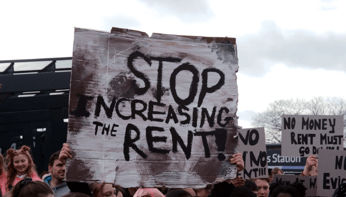 high rent protest